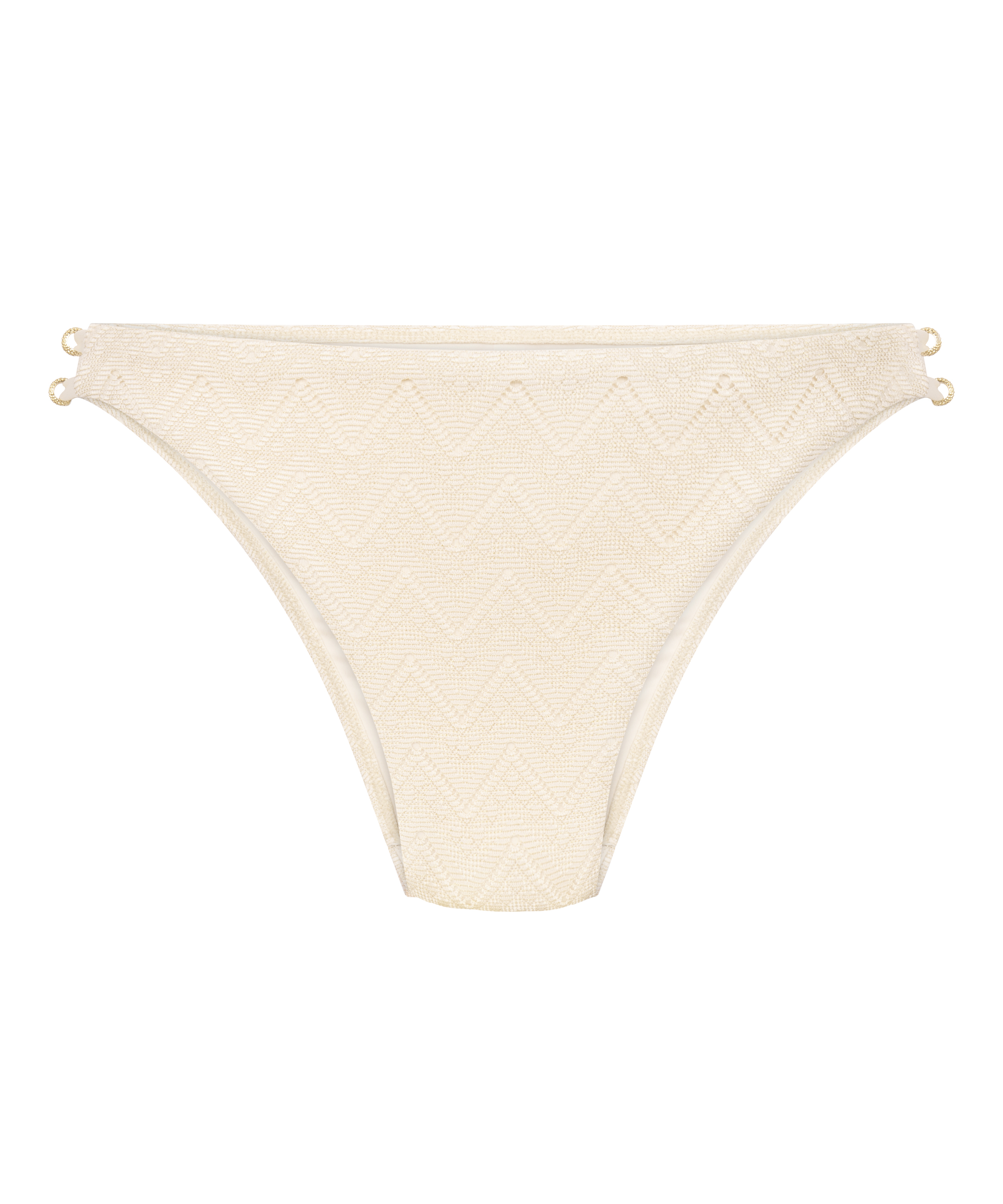 Slip de Bikini Crochet, Blanc, main