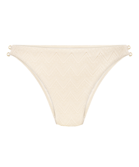 Slip de Bikini Crochet, Blanc