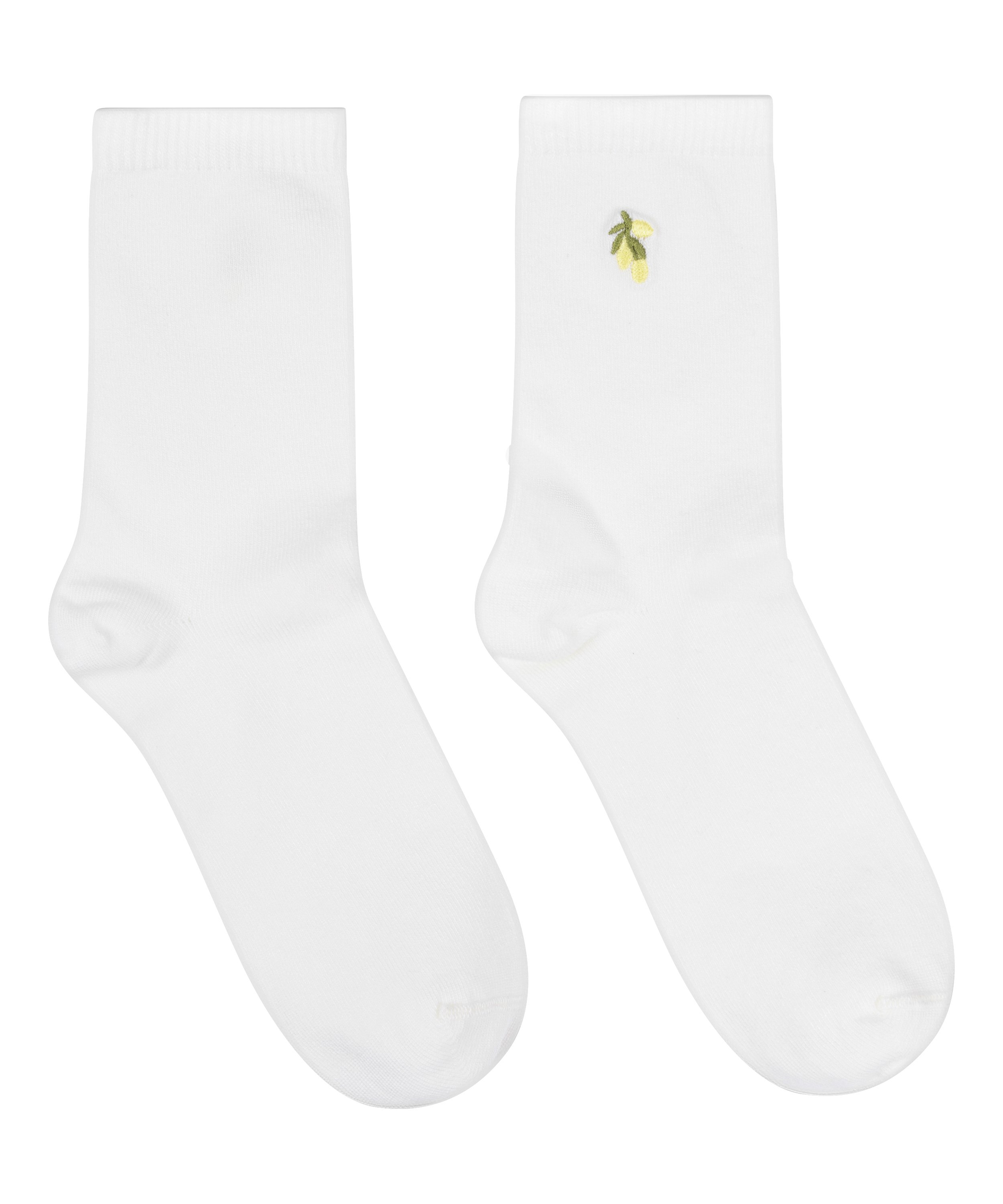Chaussettes courtes en modal, Blanc, main