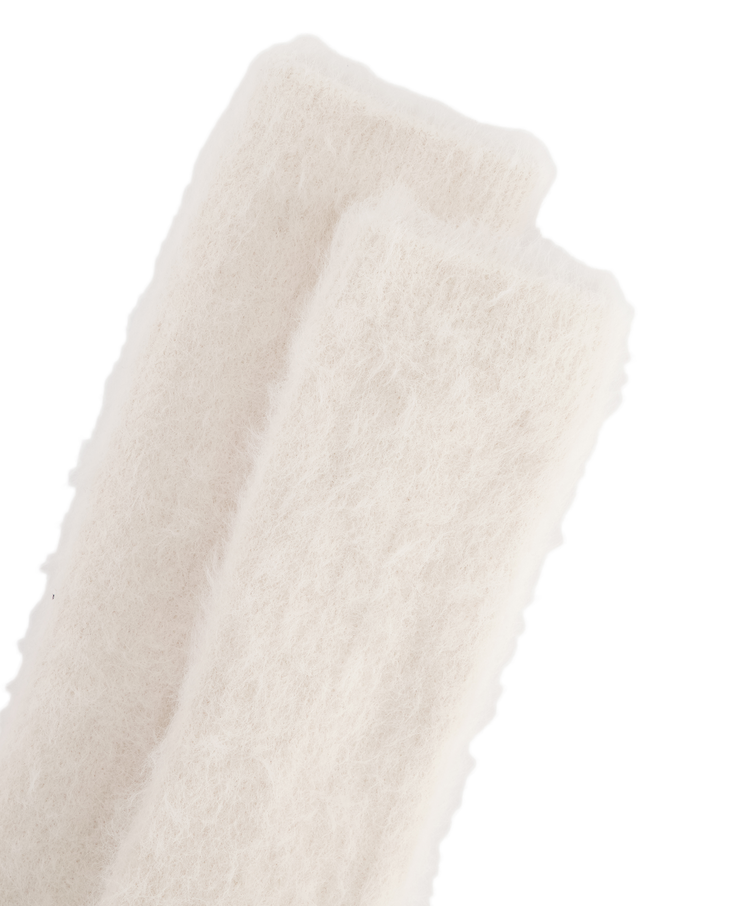 Chaussettes Longues Duveteuses, Beige, main