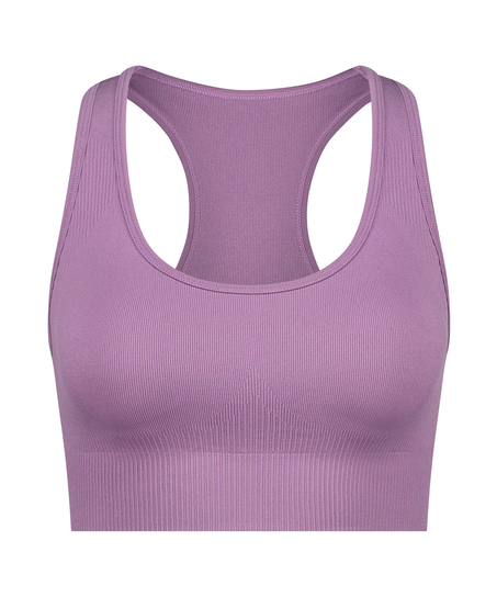 HKMX Soutien-gorge de sport sans couture, Violet