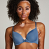 Soutien-gorge &agrave; armatures pr&eacute;form&eacute; Plunge, Bleu