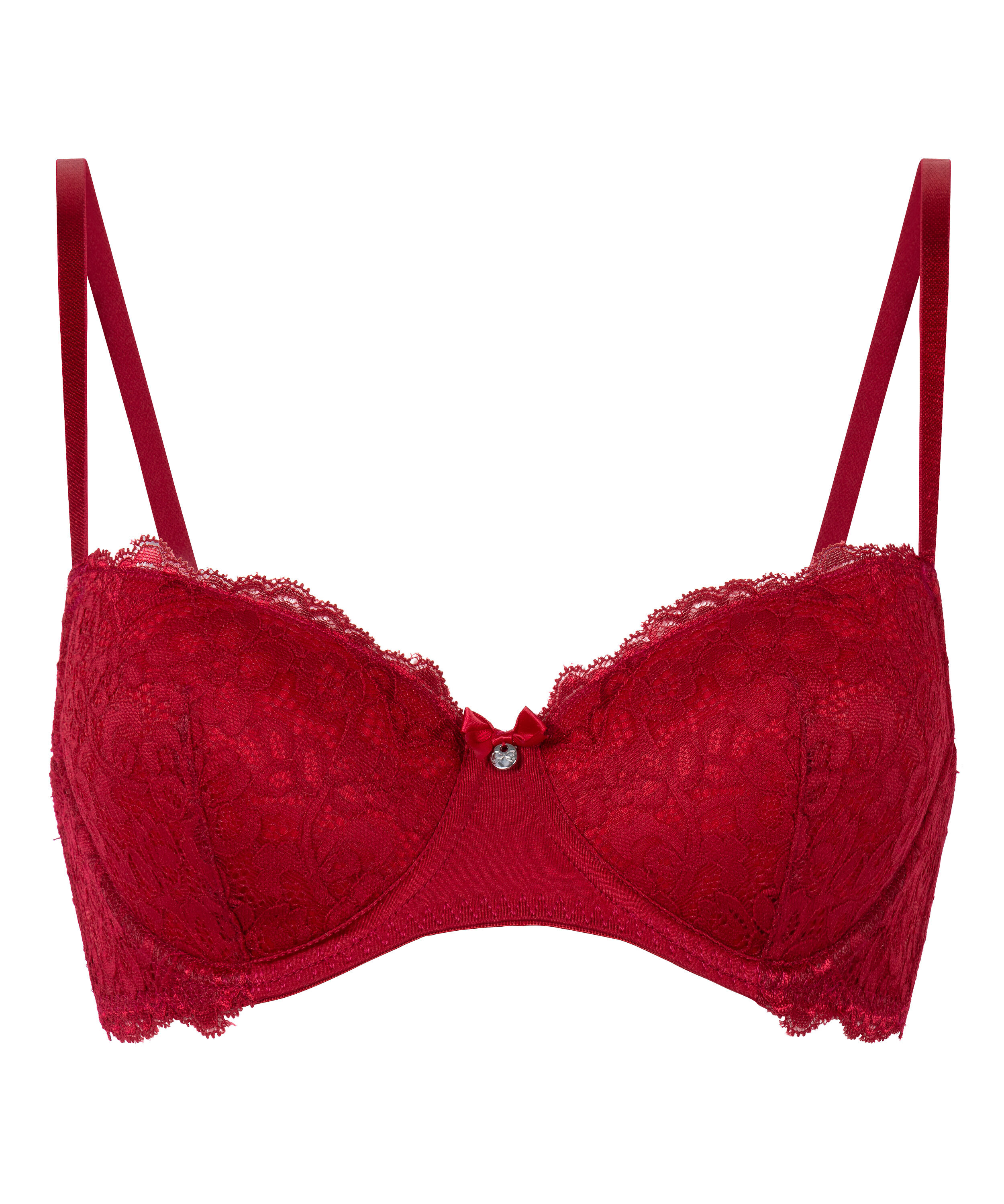 Soutien-gorge &agrave; armatures pr&eacute;form&eacute; Marine, Rouge
