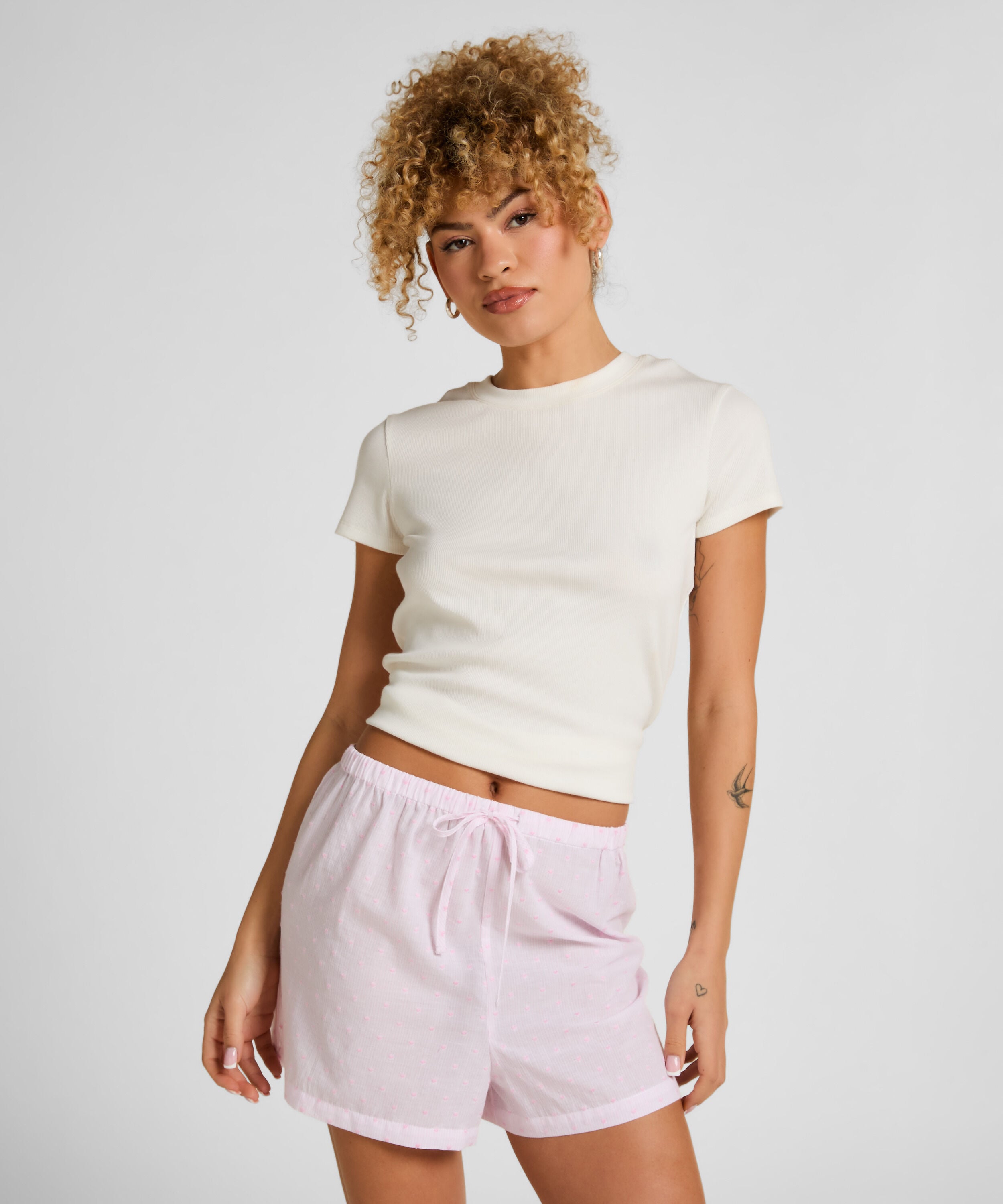 Short de Pyjama Heart, Rose Short de Pyjama Heart, Rose