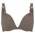 Haut de bikini &agrave; armatures pr&eacute;form&eacute; Fango Taille E +, marron