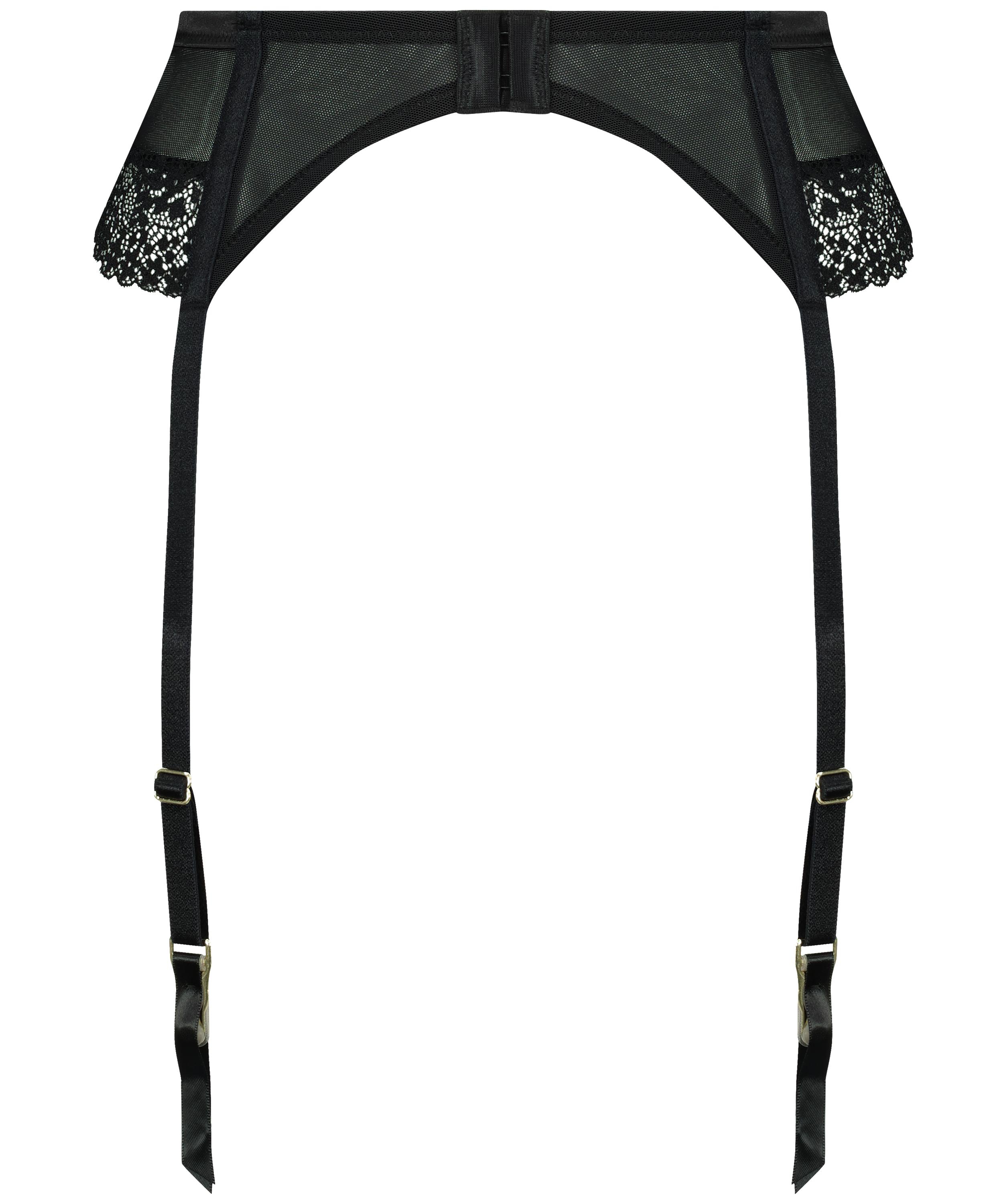 Porte-jarretelles Raine, Noir, main