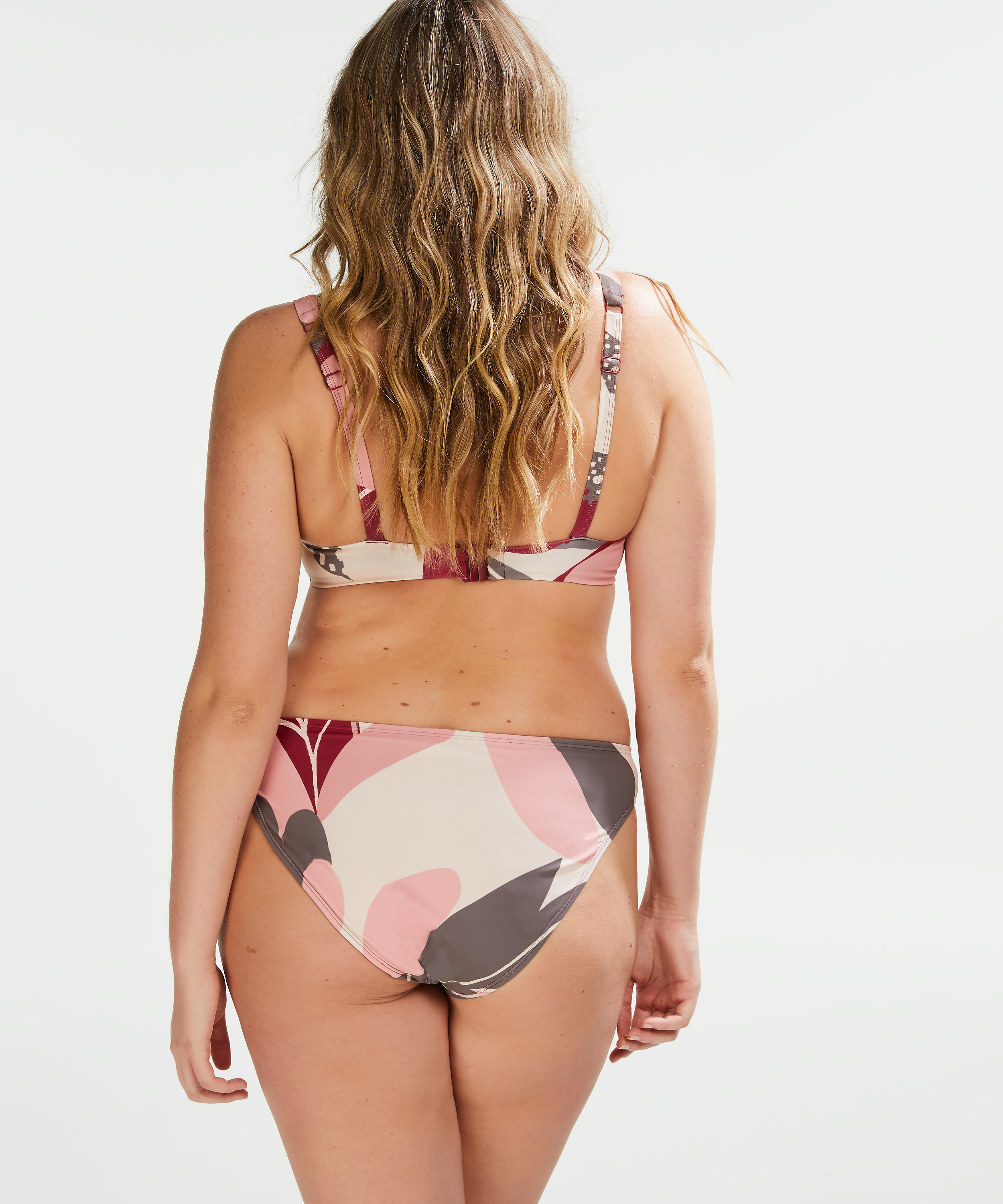Haut de bikini &agrave; armatures non-pr&eacute;form&eacute; Print Game, Rose, main