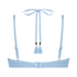 Haut de bikini préformé à armatures Scallop, Bleu