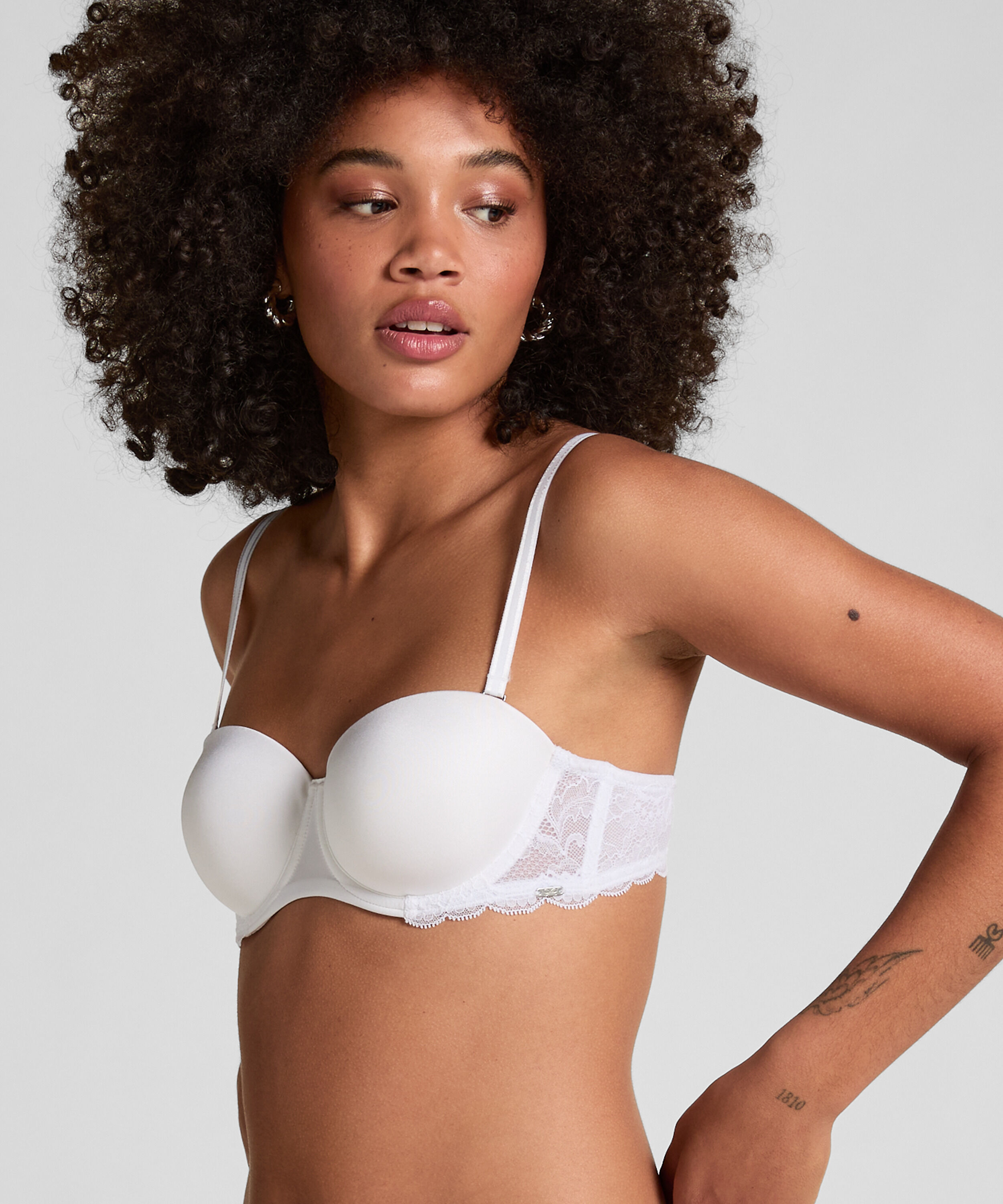 Soutien-gorge à armatures préformé sans bretelles Angie, Blanc Soutien-gorge à armatures préformé sans bretelles Angie, Blanc