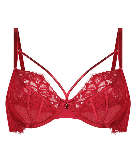 Soutien-gorge à armatures non-préformé Charlotta, Rouge