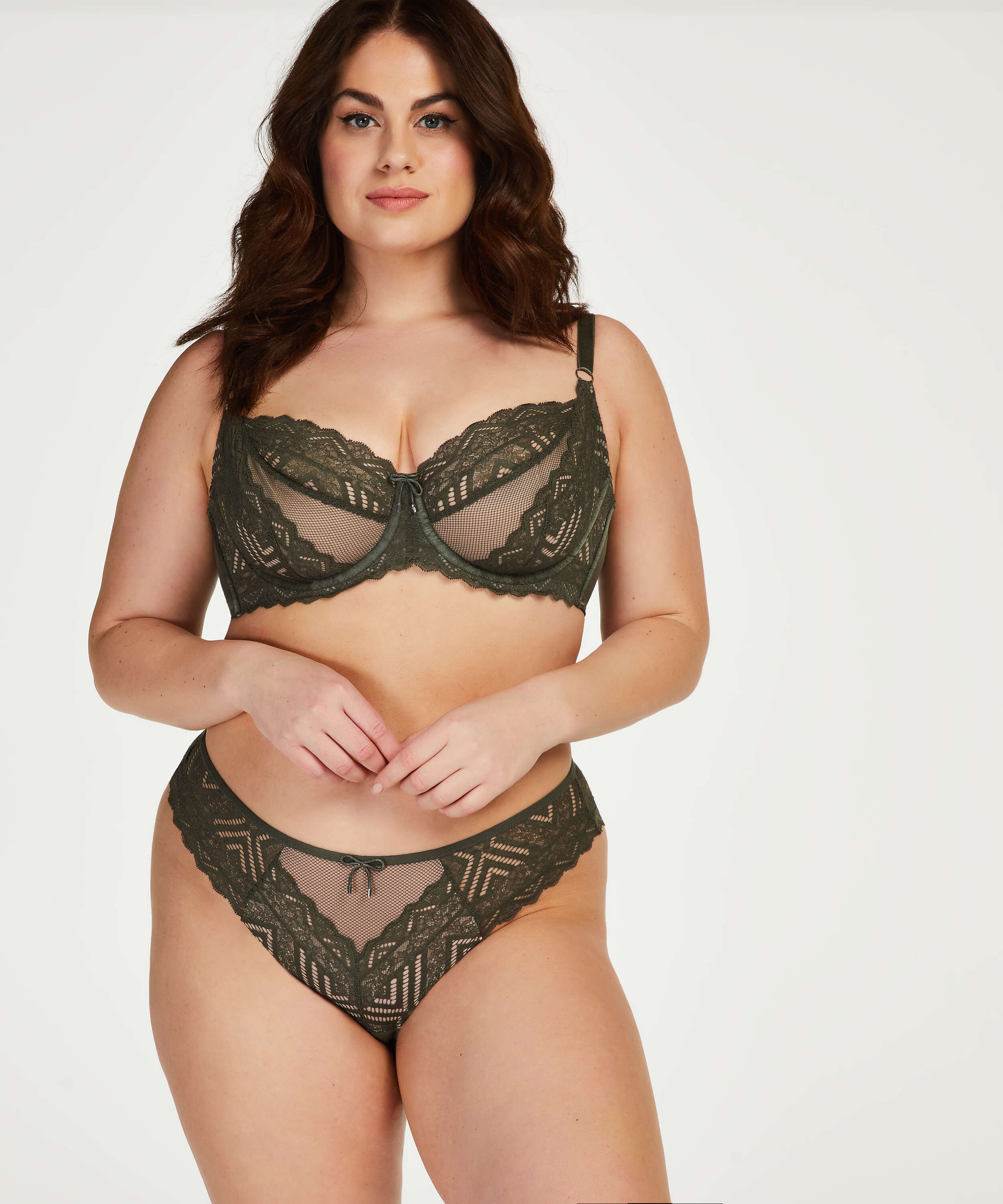 Soutien-gorge non rembourr&eacute; &agrave; armatures Rabella I AM Danielle , Vert, main