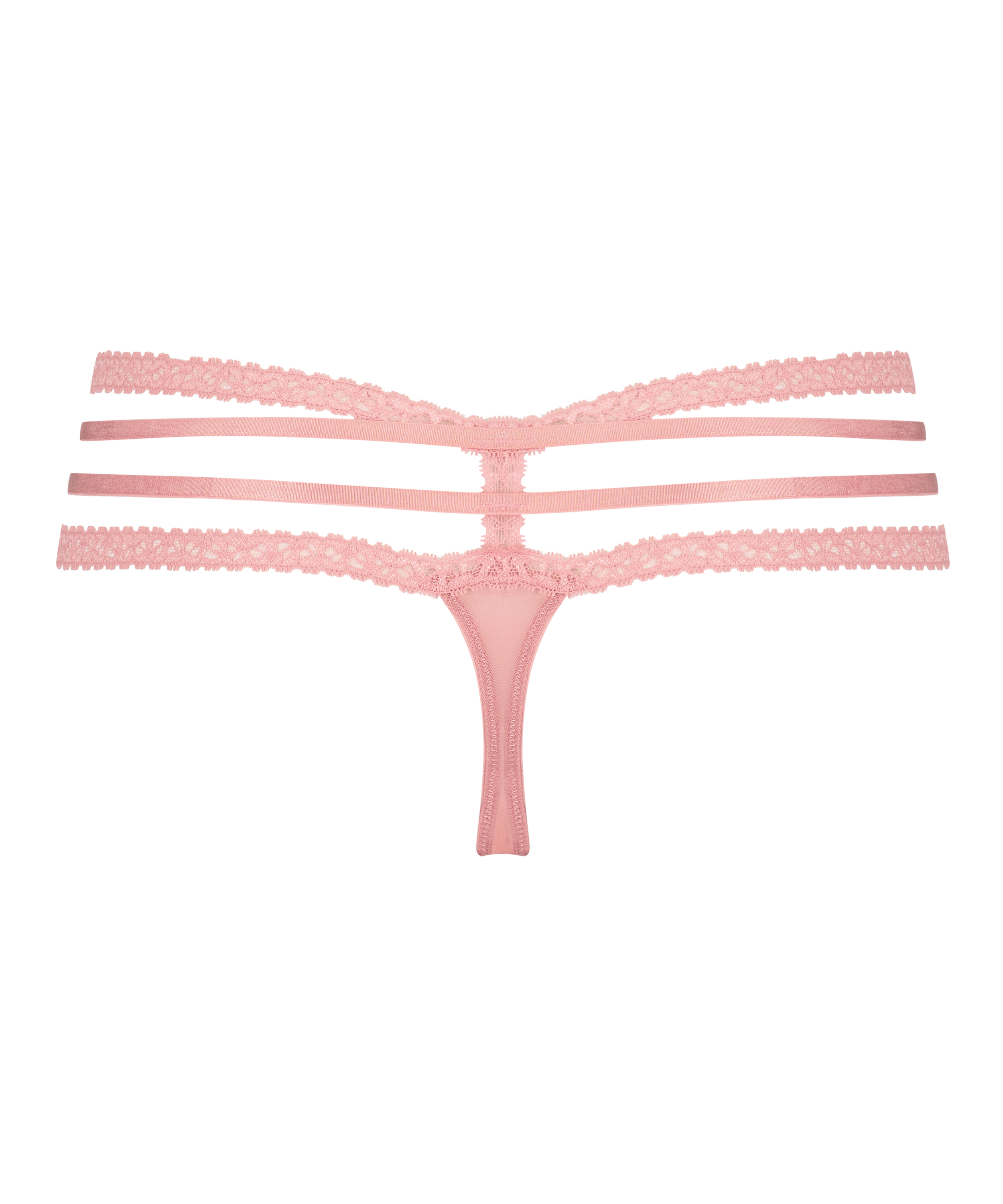 String taille extra basse Lorraine, Rose, main
