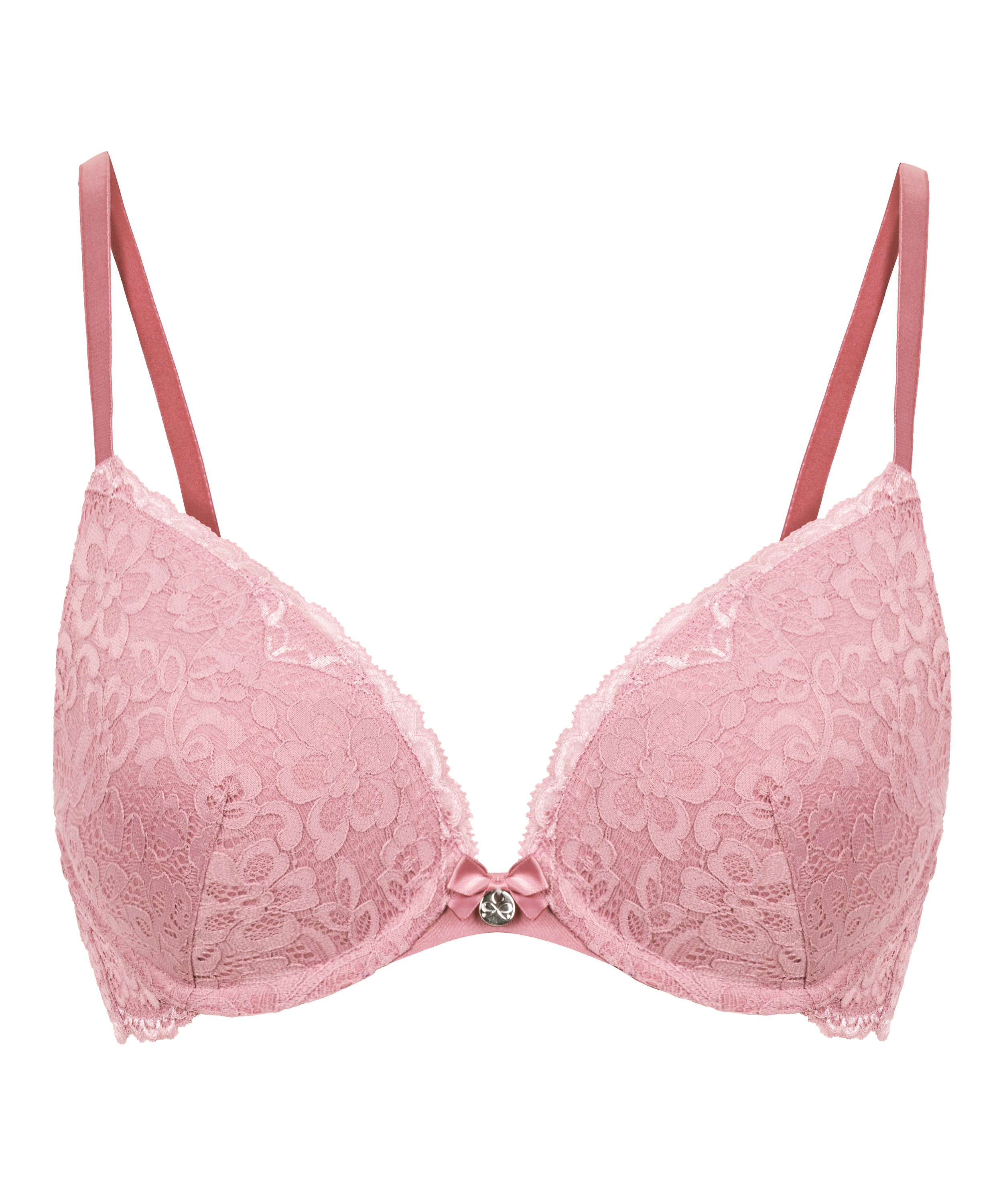 Soutien-gorge à armatures préformé push-up Marine, Rose, main