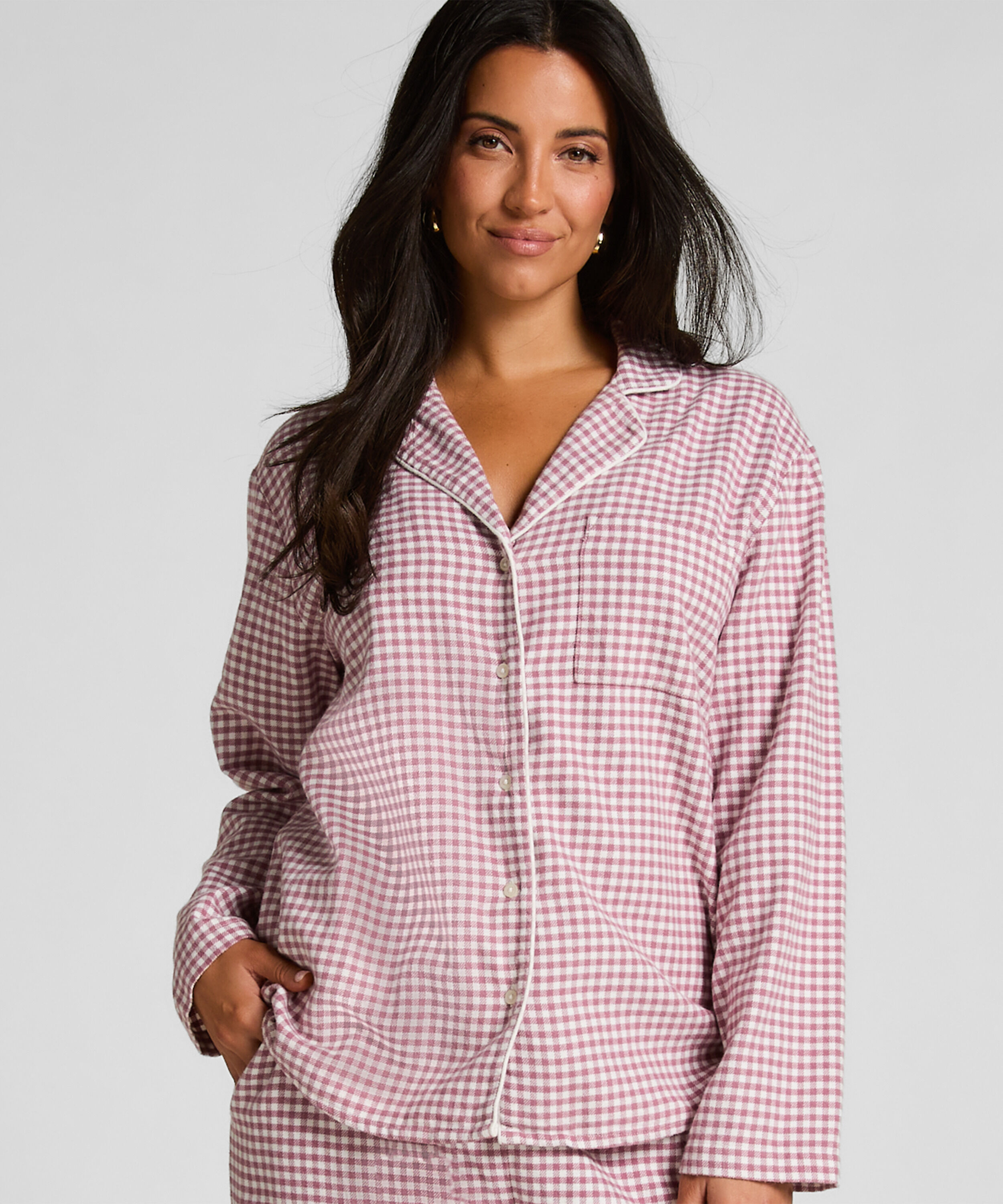 Haut de pyjama Flanel Essentials, Violet Haut de pyjama Flanel Essentials, Violet