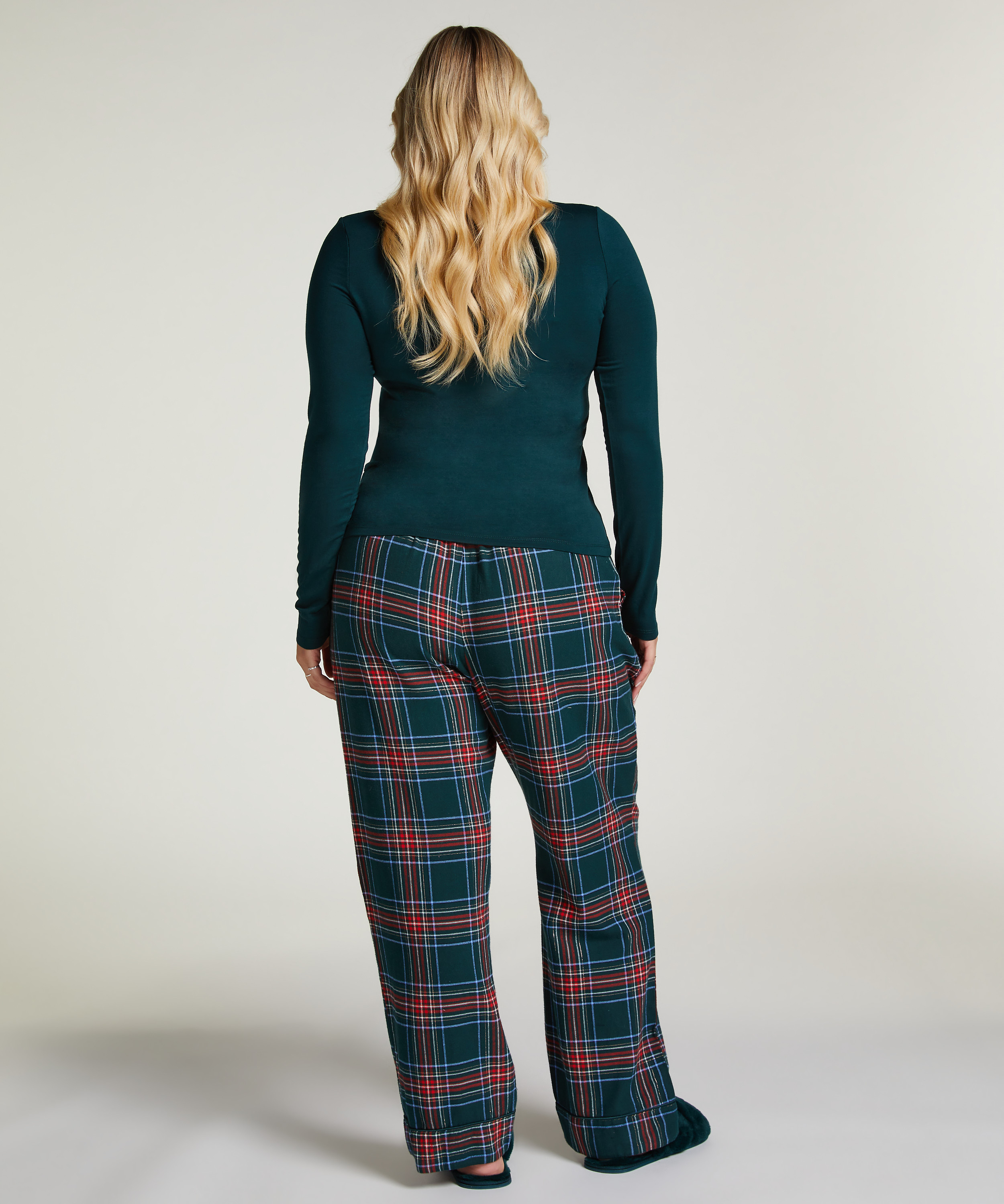 Pantalon de Pyjama Flanel, Vert, main