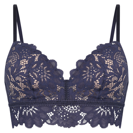 Soutien-gorge préformé sans armatures longline Shiloh, Bleu