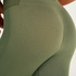HKMX Legging de sport sans coutures taille haute, Vert