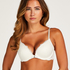 Soutien-gorge à armatures préformé push-up Marine, Blanc