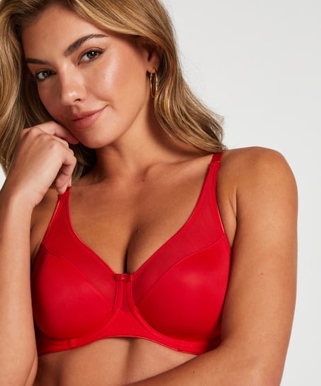 Soutien-gorge à armatures non-préformé minimiseur Nina, Rouge