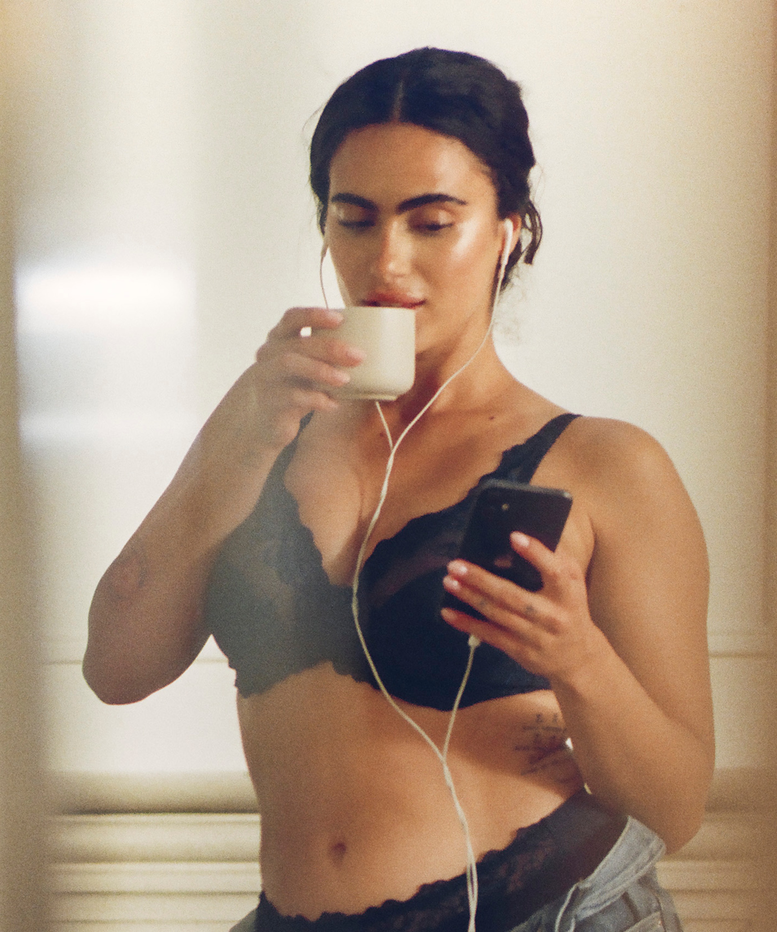 Soutien-gorge à armatures non-préformé Diva, Bleu, main