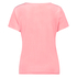 Top velours manches courtes, Rose