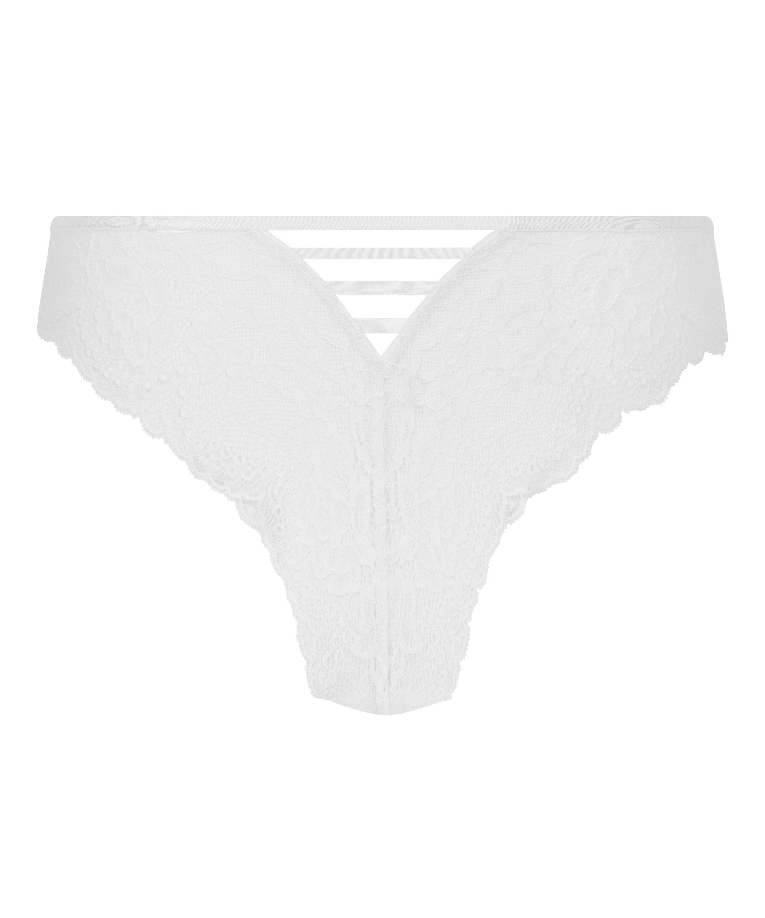 Slip brésilien Belle, Blanc, main