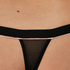String tanga haute taille Stefanie I AM, Noir