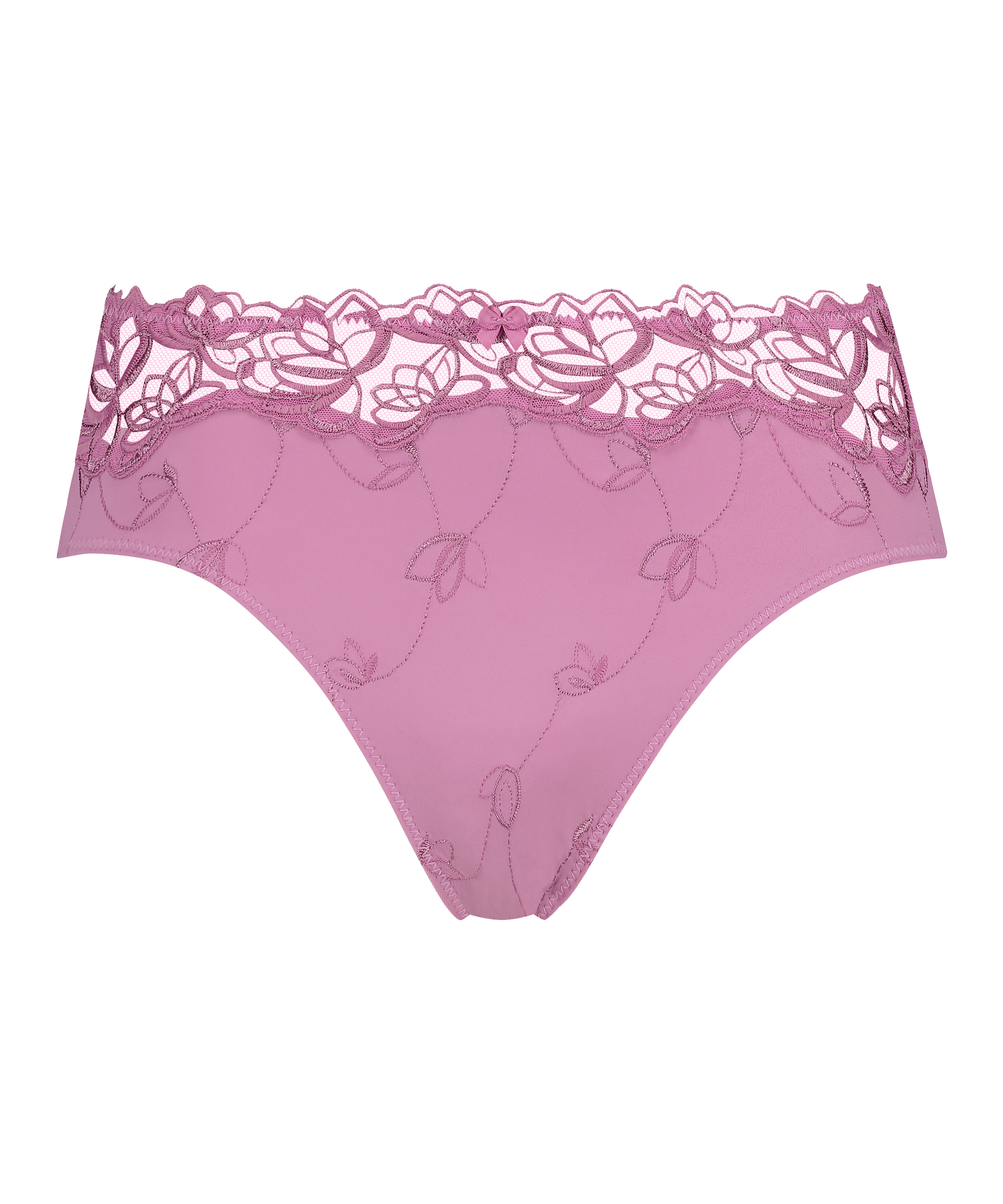 Slip taille haute Diva, Rose, main