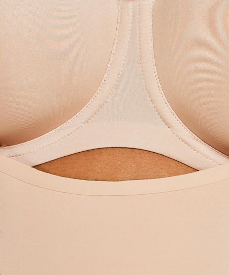 Body sculptant en dentelle festonnée - Level 3, Beige