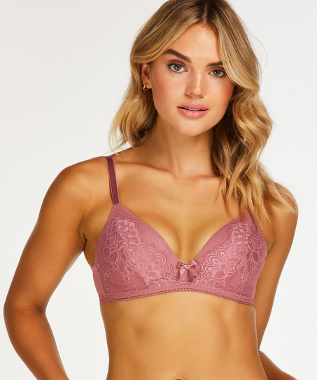 Soutien-gorge préformé sans armature Bessie Pink Ribbon, Rose