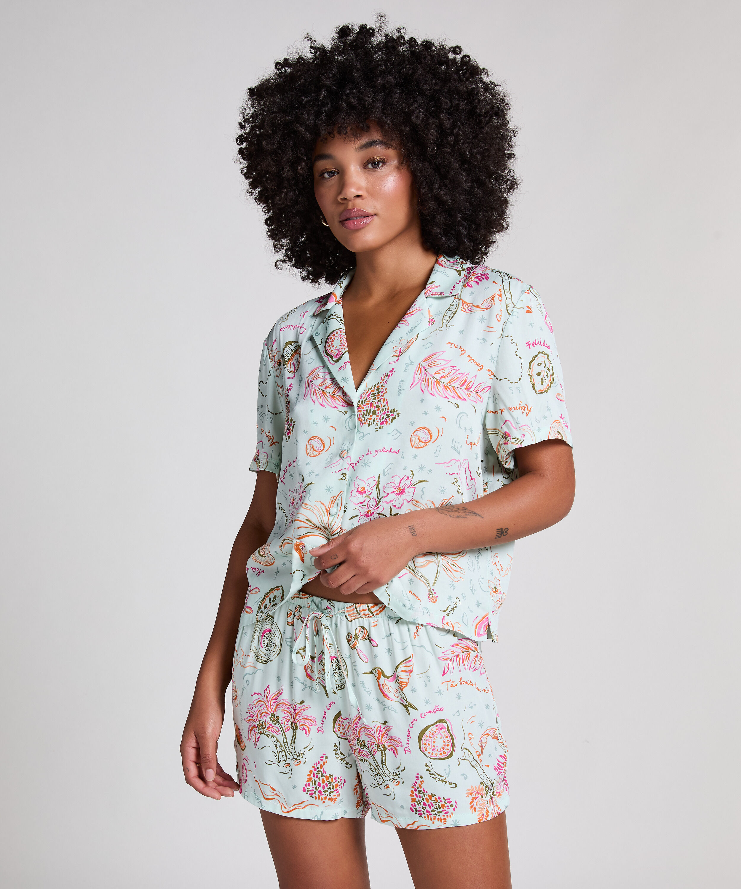 Short Satin, Vert