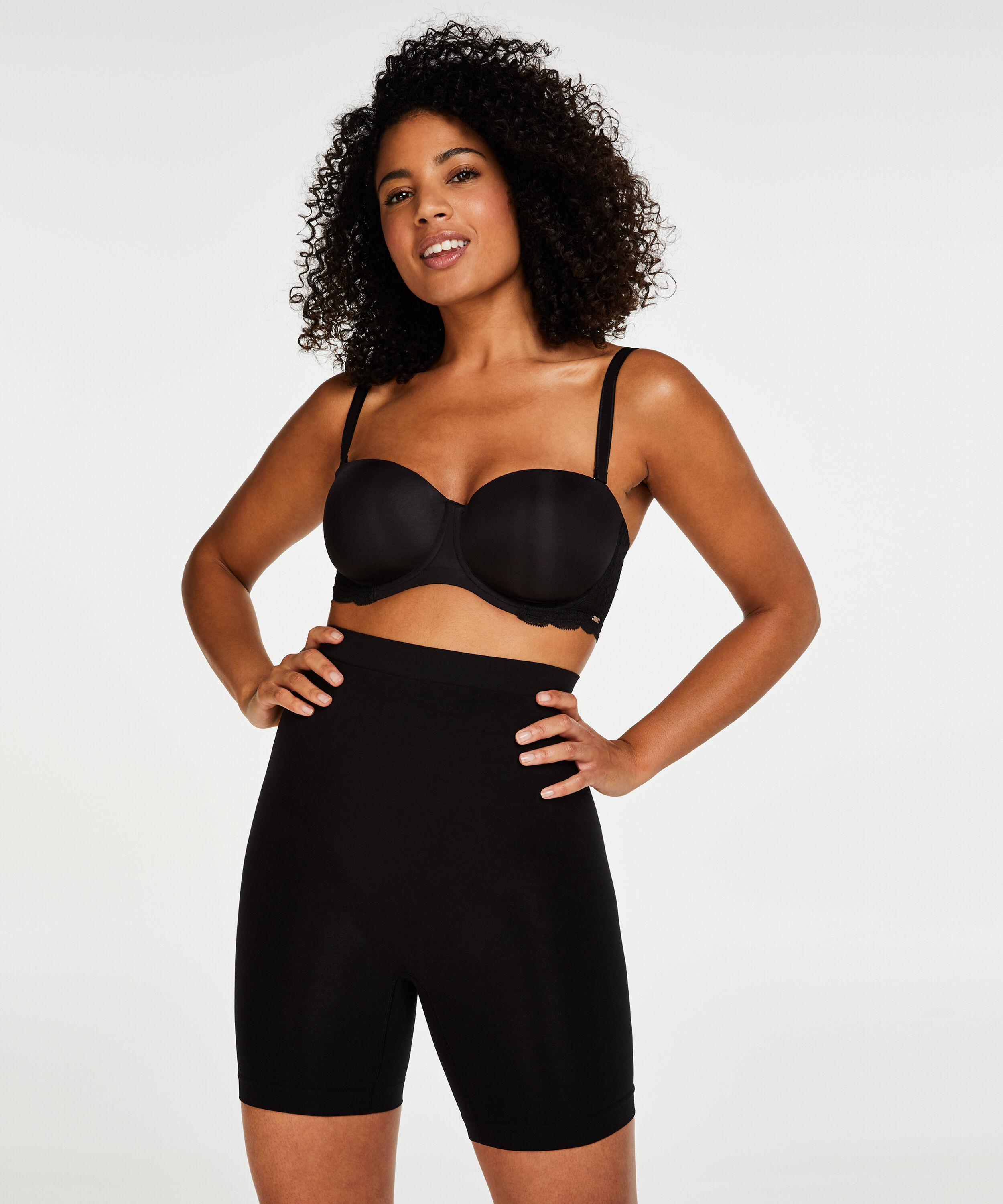 Gaine amincissante pour les cuisses taille haute - Level 2, Noir