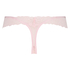 Slip brésilien V-shape taille extra basse Ariel, Rose