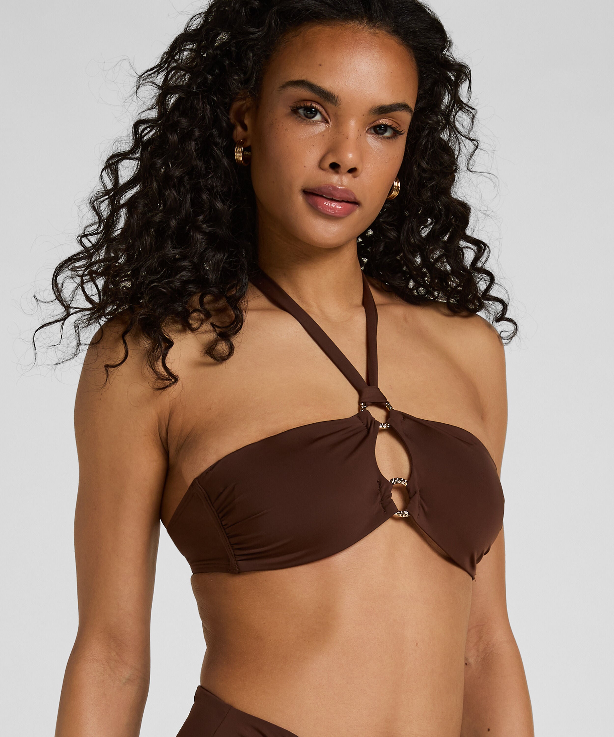 Bandeau Bikini Top Madrid, Marron Bandeau Bikini Top Madrid, Marron