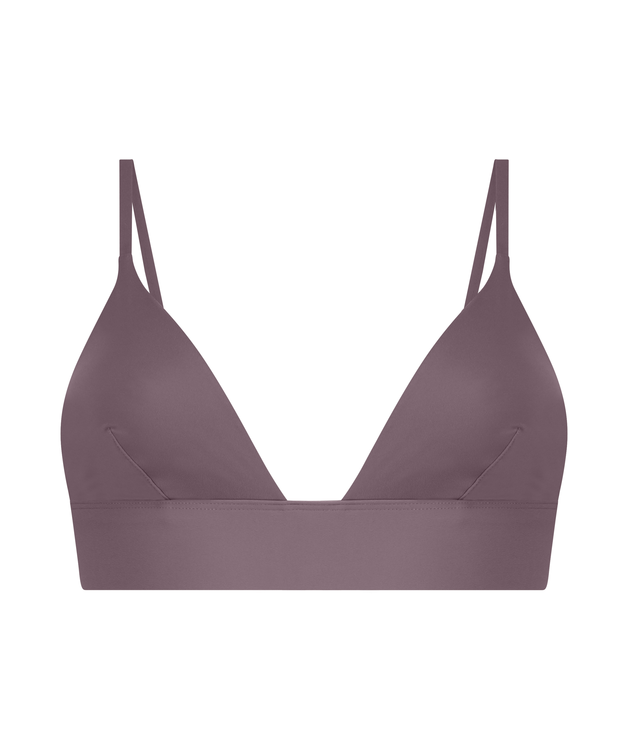Triangle Brassière Smooth, Marron, main