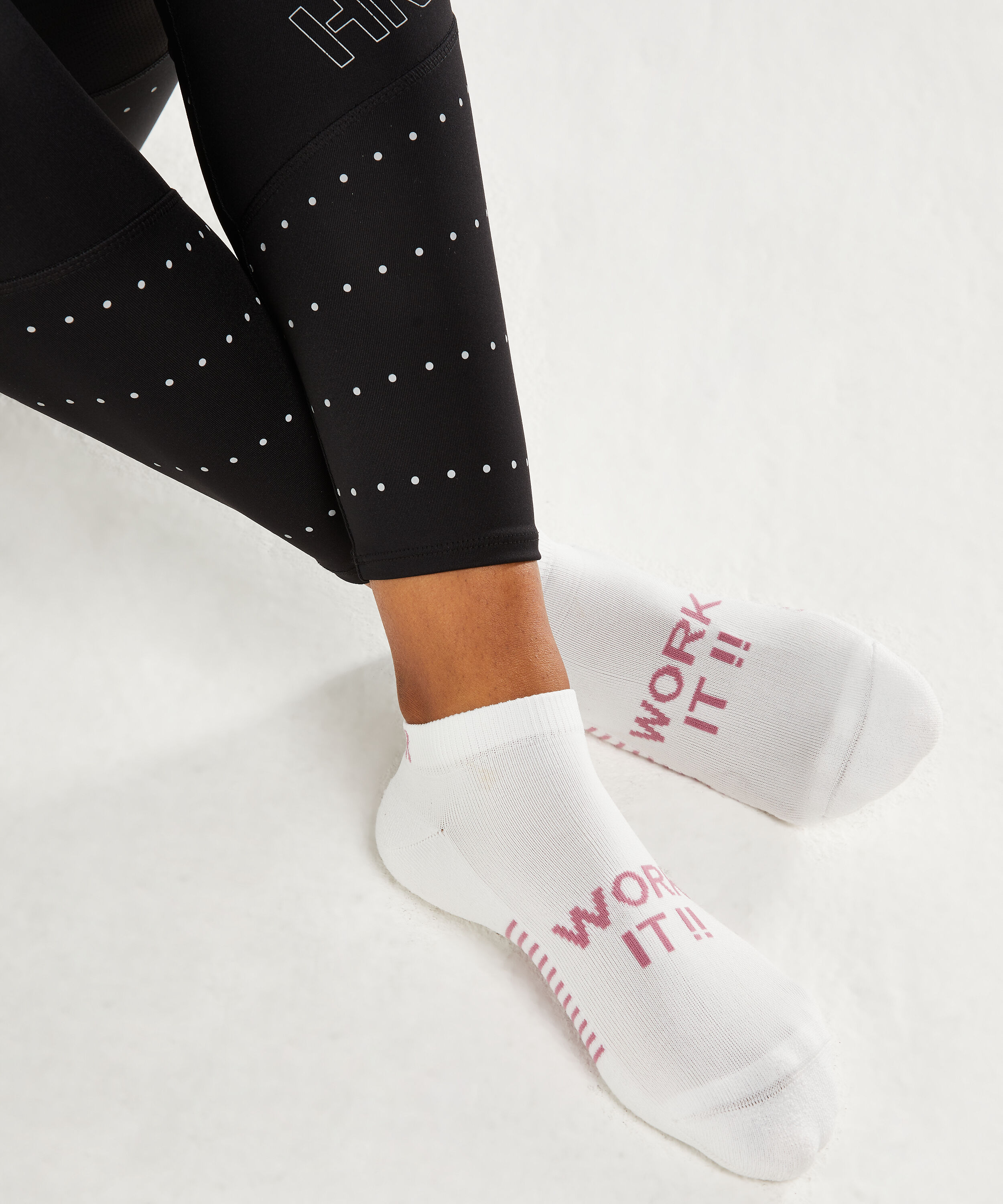 2 paires de chaussettes Performance HKMX, Blanc