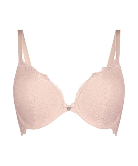 Soutien-gorge &agrave; armatures pr&eacute;form&eacute; push-up Marine, Rose