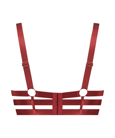 Soutien-gorge à armatures non-préformé longline Oxana, Rouge