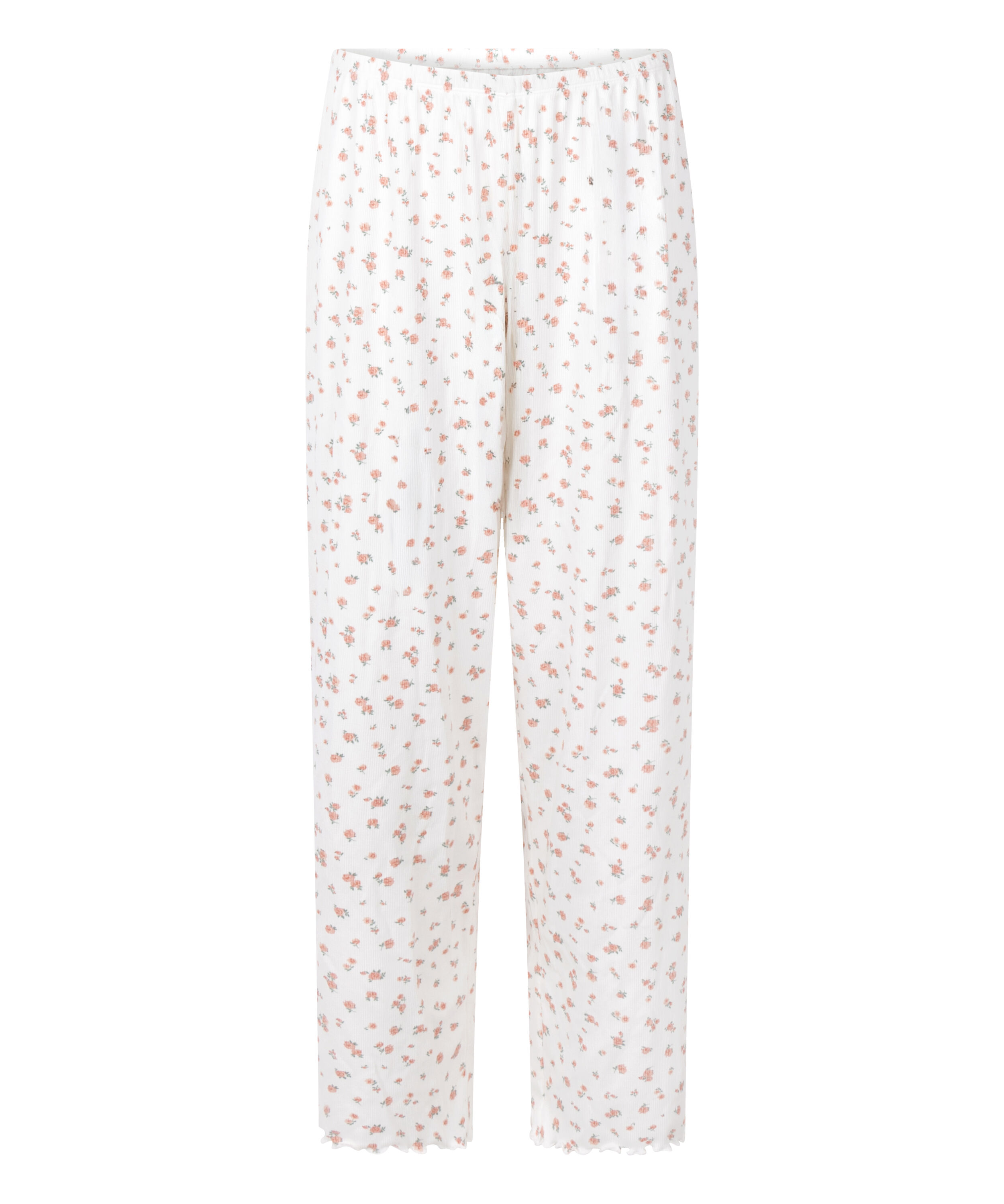 Pantalon de pyjama c&ocirc;tel&eacute;, Blanc