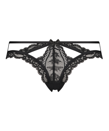 Slip brésilien Zenia Curvy, Noir