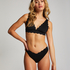 Haut de bikini Triangle Scallop, Noir