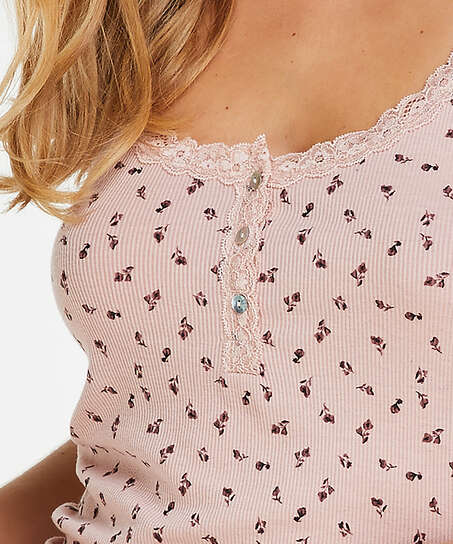 Short de pyjama ensemble Jersey velours Ditsey, Rose