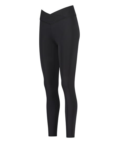 HKMX Legging croisé à taille haute, Noir