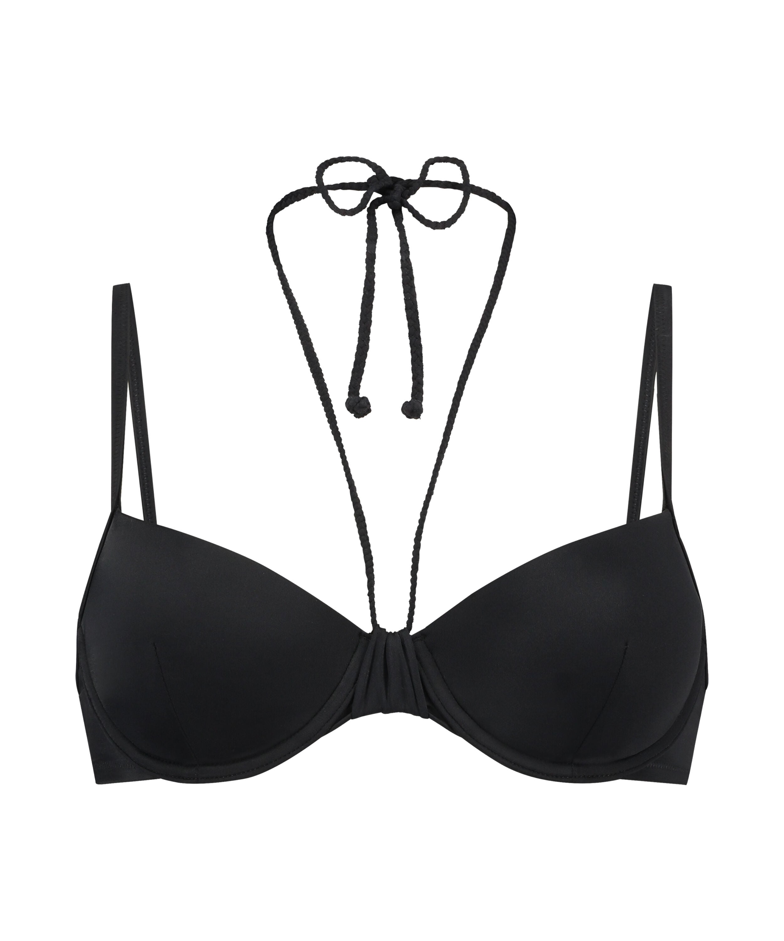 Haut de maillot de bain rembourré à armatures Luxe, Noir Haut de maillot de bain rembourré à armatures Luxe, Noir