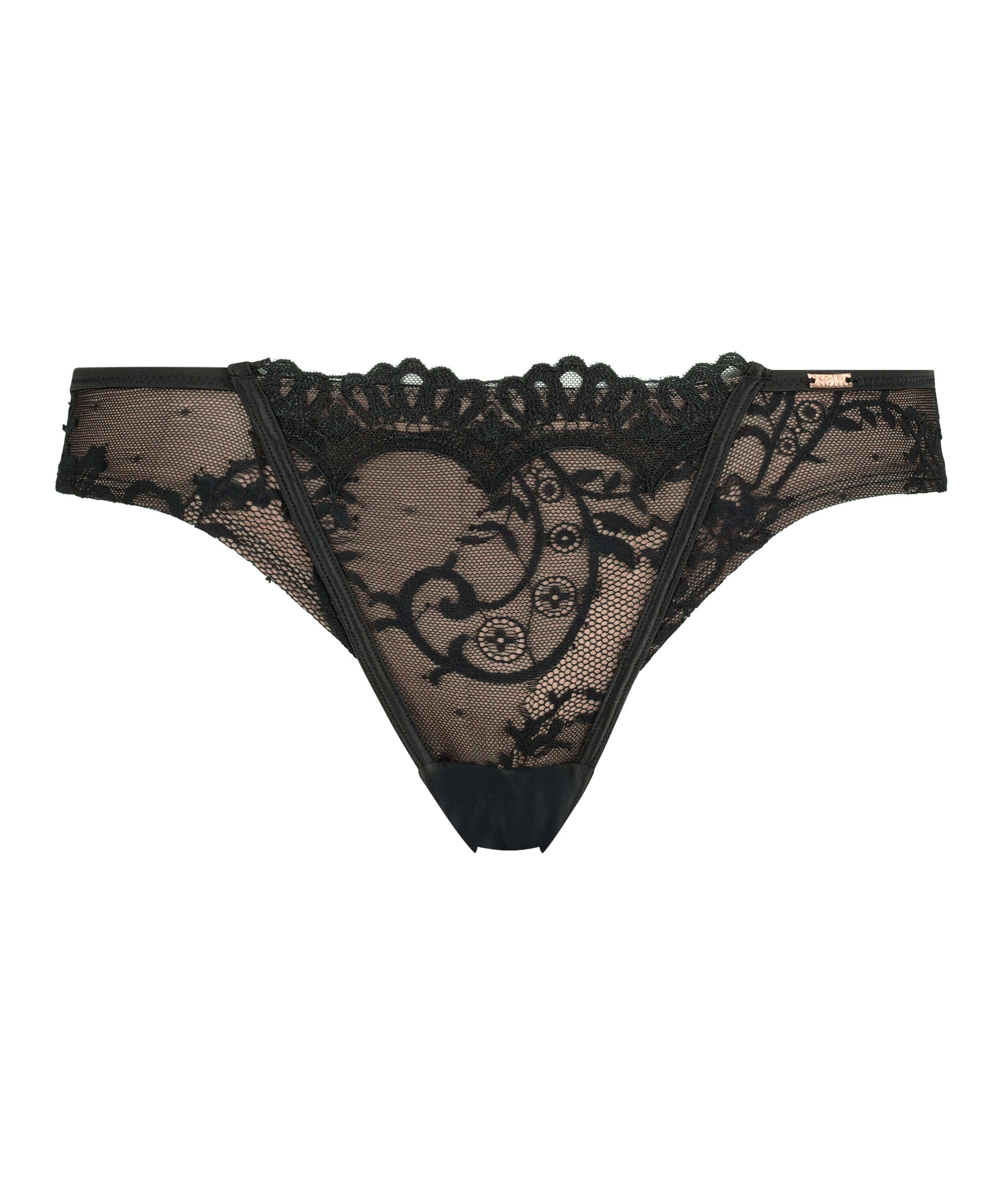 Slip br&eacute;silien Helena, Noir