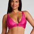 Haut de bikini triangle Luna, Rose