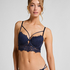 Soutien-gorge à armatures préformé longline Isabella, Bleu