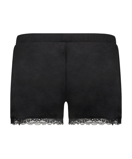 Short Velours Lace, Noir