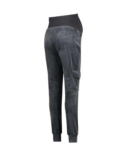 Pantalon de jogging de maternité Velour, Gris