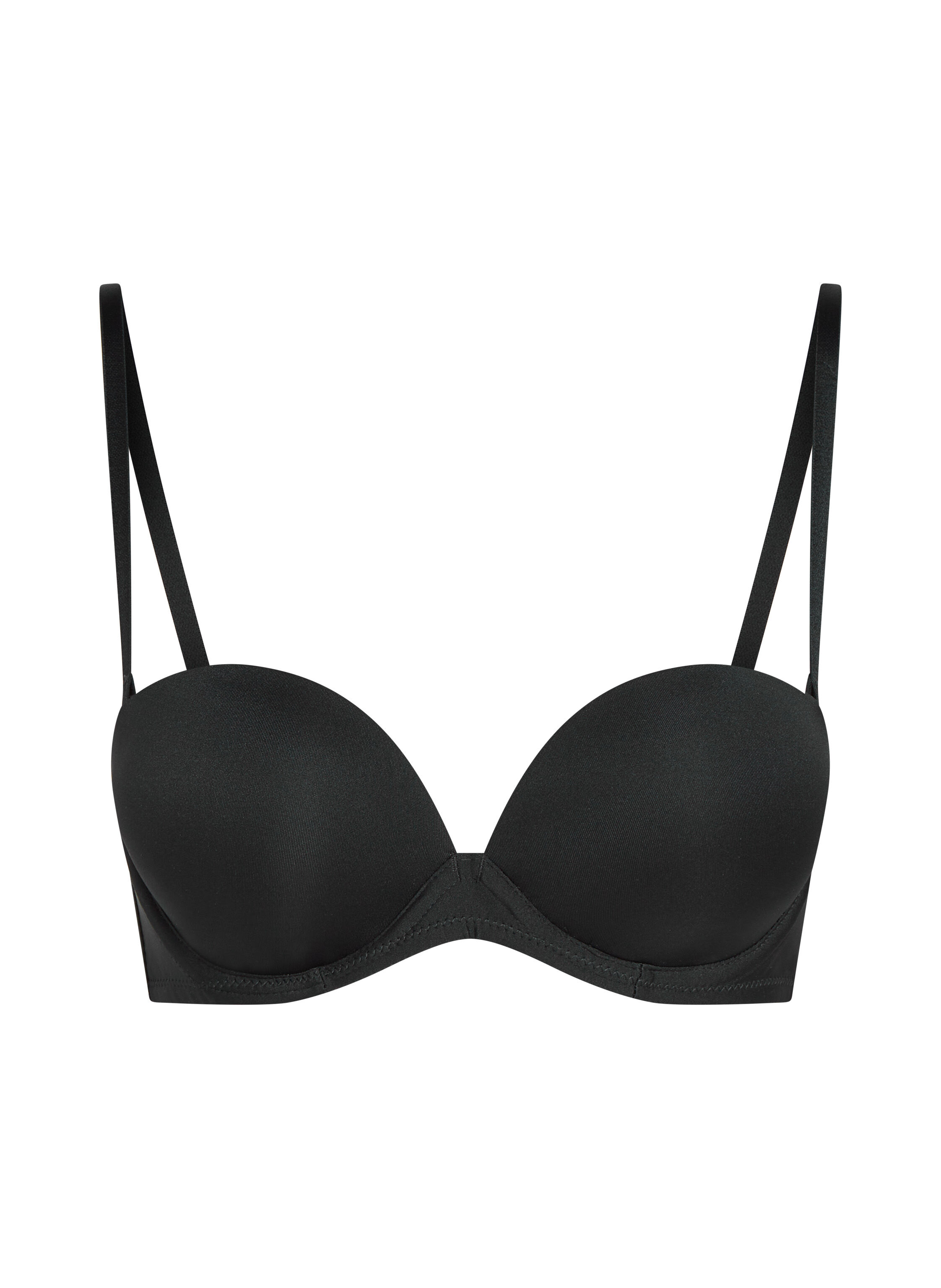 Soutien-gorge maximiseur pr&eacute;form&eacute; sans bretelles, Noir